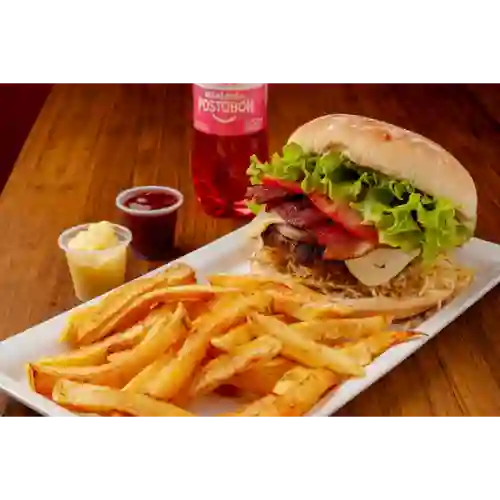 Hamburguesa Venezolana Bacon en Combo