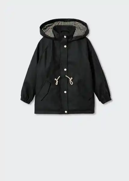 Parka Kira Negro Talla 10 Niñas Mango