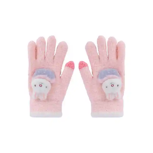 Guantes de Invierno Infantiles Miniso Conejito Rosa Miniso