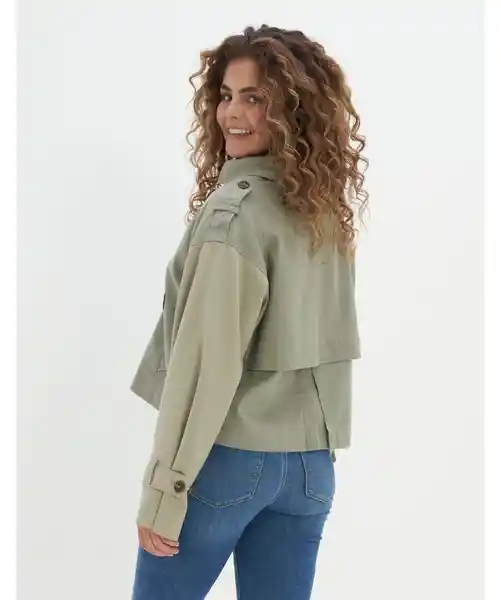 Chaqueta Mujer Verde Talla LARGE American Eagle