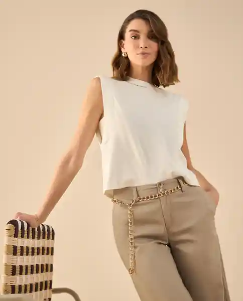 Camiseta Crudo Nardo Claro Talla L 402G006 Esprit