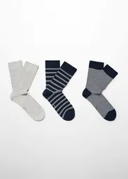 Calcetines Trira Navy Talla 45 Hombre Mango