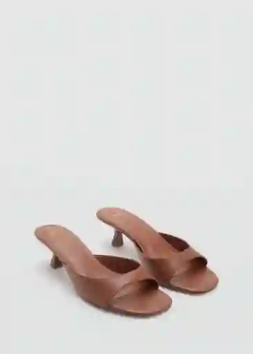 Sandalias Lidia Cuero Talla 36 Mujer Mango