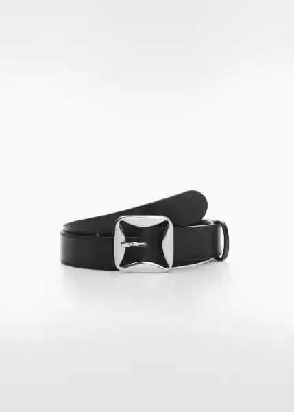 Cinturón Malta Negro Talla L Mujer Mango