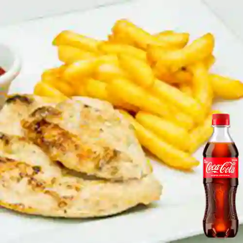 Combo Pechuga a la Plancha 350 gr +Cocacola Orig 400ml