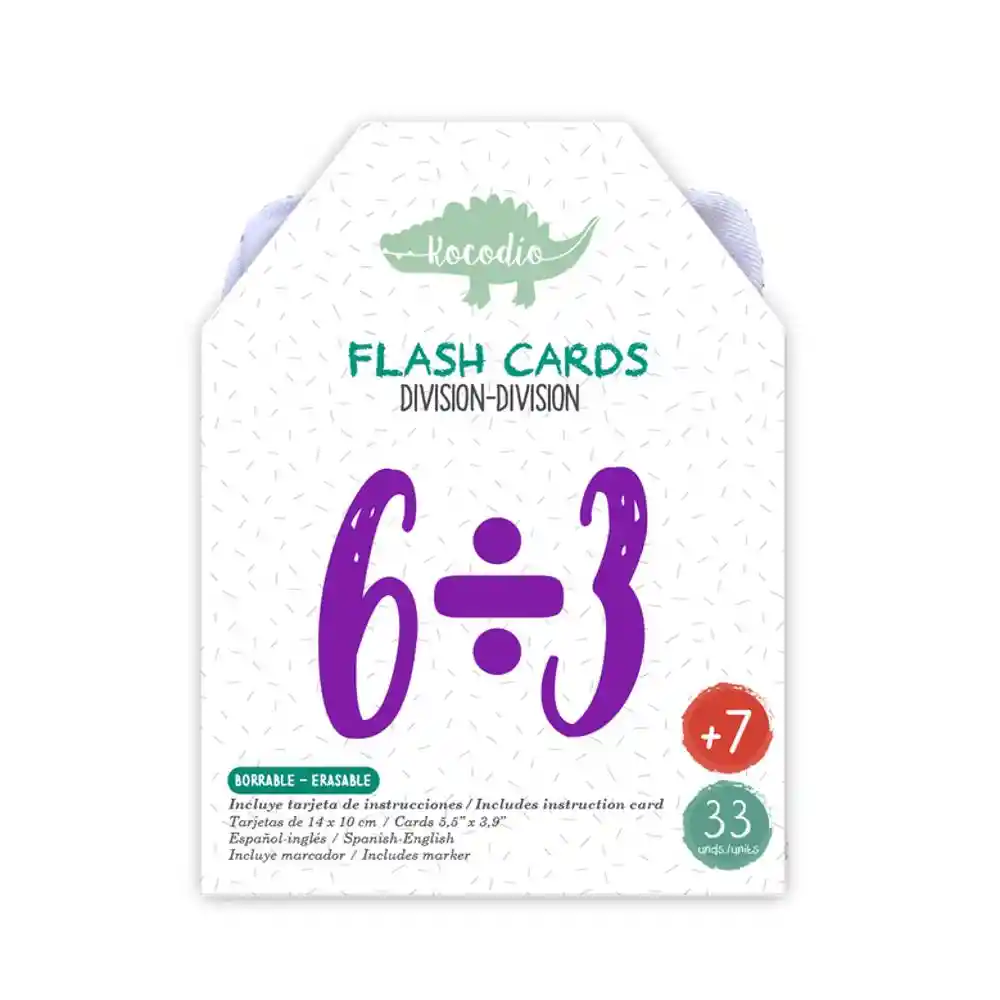 Kocodio Tarjetas Didácticas Flash Cards División