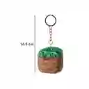 Llavero de Peluche Bloque de Hierba Serie Minecraft Miniso