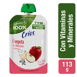 Crios Compota de Manzana sin Azúcar