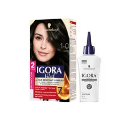 Tinte Igora Vital 1-0 Negro + Oxigenta Gratis