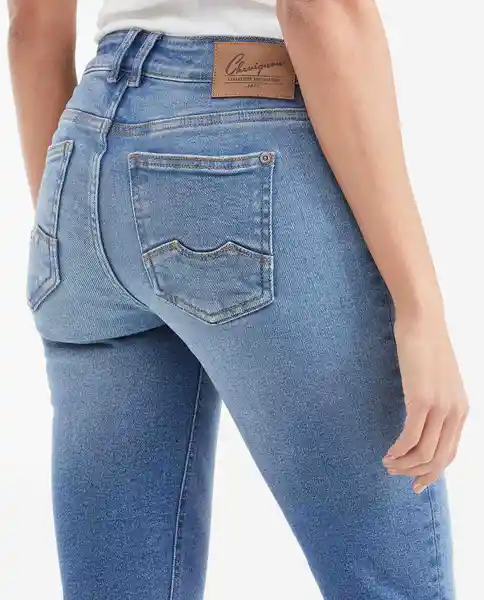 Jean Rusty Femenino Azul Francés Medio Talla 5 Chevignon