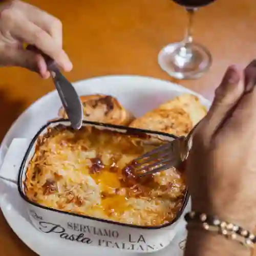 Lasagna de Pollo y Tocineta