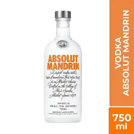 Absolut Vodka Mandrin Botella