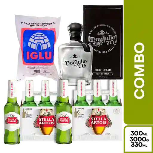 Combo Don Julio 70 + Stella + Hielo