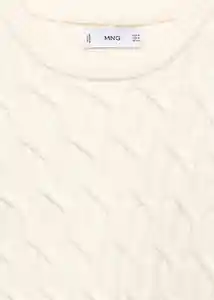 Buzo Jersey Ybarre Off White Talla XXL Hombre Mango