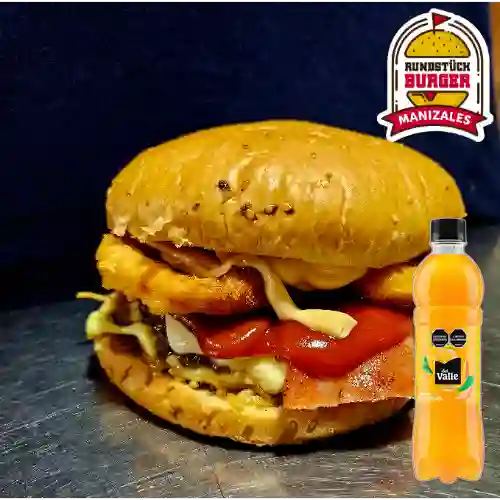 Combo Hamburguesa Balcánica + Del Valle Mango 500 ml
