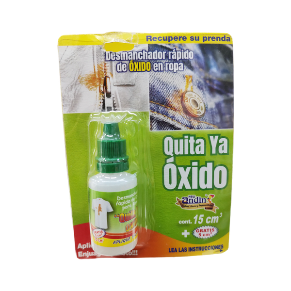New Andin Desmanchador Liquido Quita Oxido 15 ml