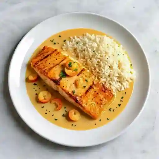 Salmón en Salsa de Queso