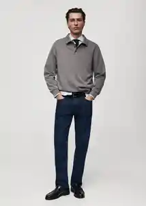 Buzo Sudadera Marcp Antracita Talla XL Hombre Mango