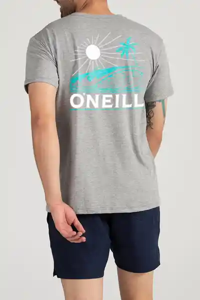 ONeill Camiseta Slim Fit Pitch Masculina Gris Oscuro Talla XL