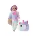Muñeca Con Disfraz de Unicornio Miniso