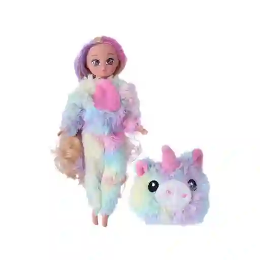 Muñeca Con Disfraz de Unicornio Miniso