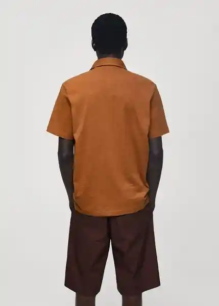 Polo Poloslub-h Marron Talla L Hombre Mango