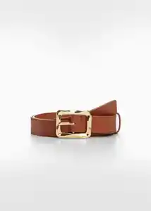 Cinturón Bilu Marrón Talla M Mujer Mango