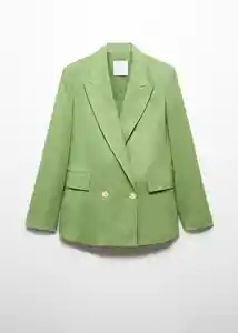 Blazer Americana Tempoli Verde Talla 24 Mujer Mango