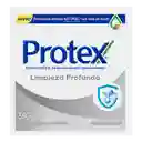 Jabón Antibacterial Protex Limpieza Profunda Barra 120 g x 3