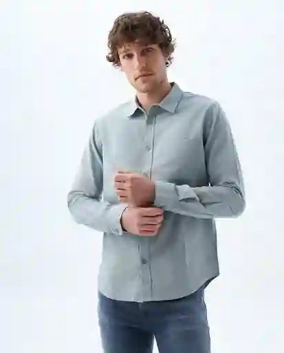 Camisa Hombre Verde Talla M 819f507 Americanino
