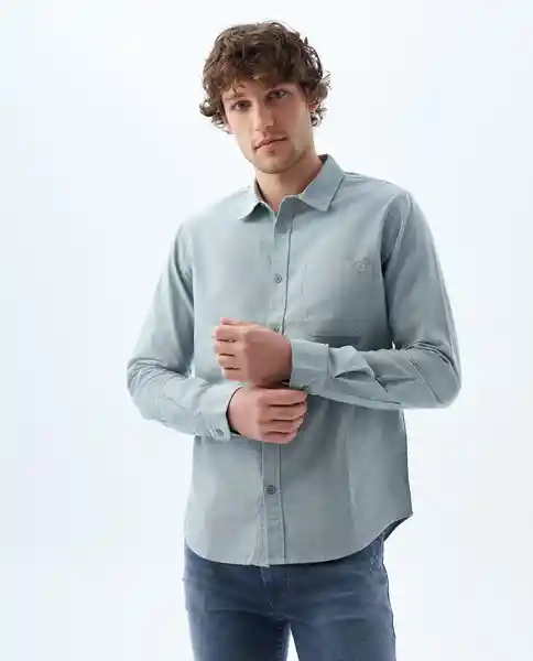 Camisa Hombre Verde Talla M 819f507 Americanino