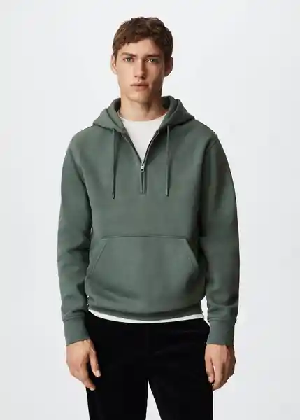 Sudadera Bowie Verde Talla Xs Hombre Mango