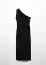 Vestido Naty Negro Talla 18 Mujer Mango