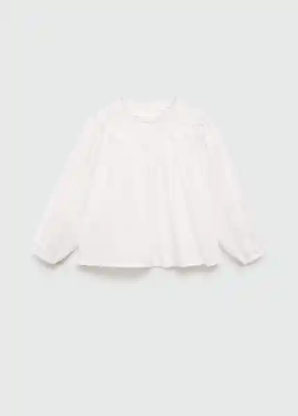 Blusa Roma Blanco Talla 70 Niñas Mango