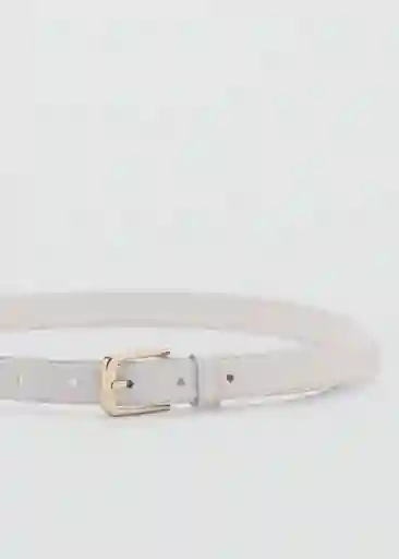 Cinturón Mirta Crudo Talla M Mujer Mango