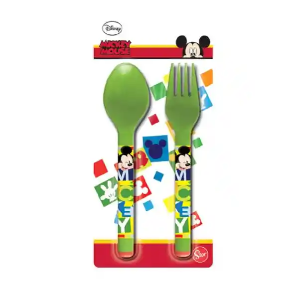 Stor Set de Cubiertos de Lujo Mickey