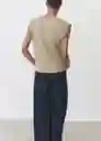 Camiseta Viri Khaki Talla S Mujer Mango