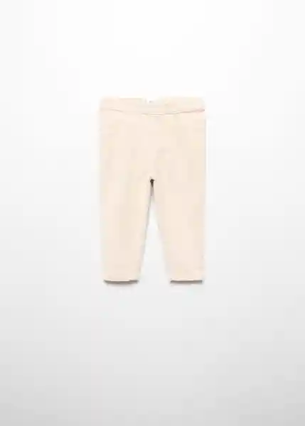 Pantalón Ursula Beige Talla 66 Niña Mango