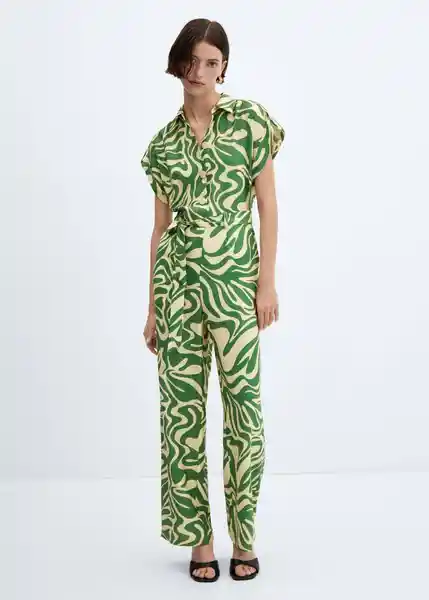 Mono Dora-W Mujer Verde Talla M Mango