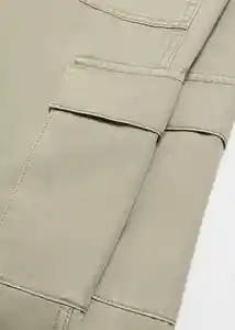 Jean Lara Khaki Talla 44 Mujer Mango