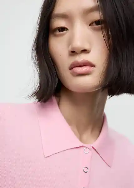 Saco Jersey Titos Rosa Talla M Mujer Mango