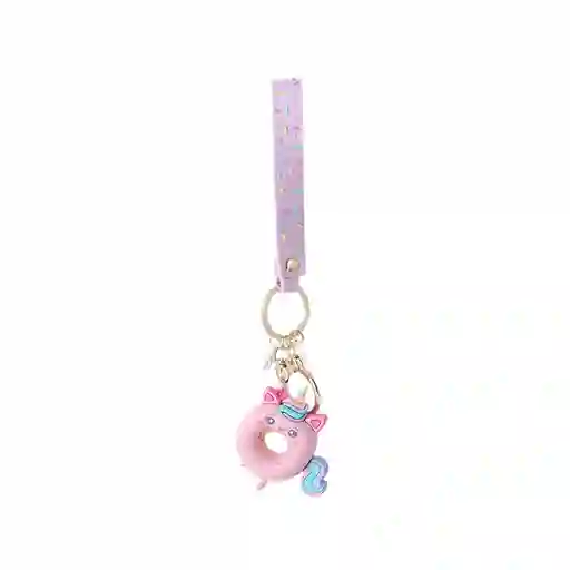 Llavero 3D de Dona Unicornio Serie Mis Pastelitos Miniso