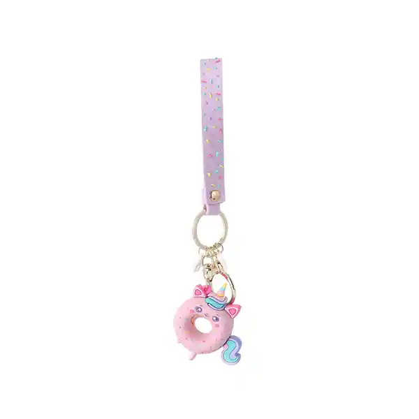 Llavero 3D de Dona Unicornio Serie Mis Pastelitos Miniso