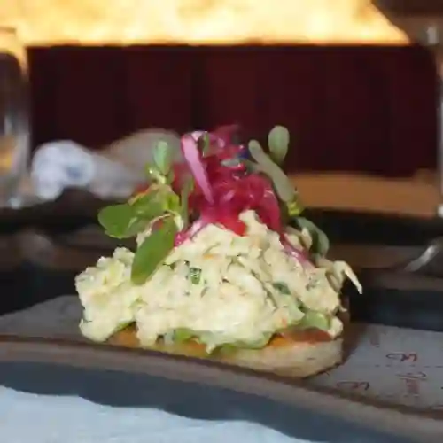 Bruschetta de Jaiba