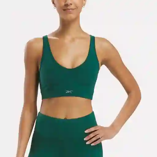 Reebok Crop Activ Coll Dreamblend Bra Mujer Verde XS