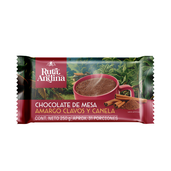 Ruta Andina Chocolate Con Azúcar Clavos-Canela 250 g