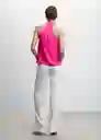 Blusa Lemon Fucsia Talla L Mujer Mango