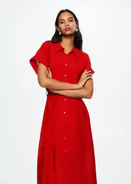 Vestido Pampa2 Rojo Talla S Mujer Mango