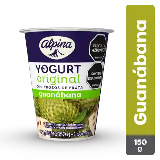 Yogurt Original Alpina Guanabana Vaso 150g