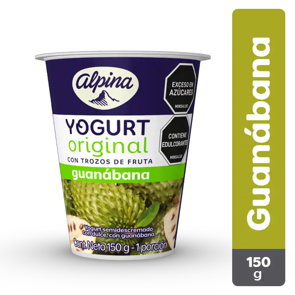 Yogurt Original Alpina Guanabana Vaso 150g